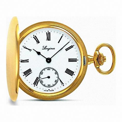 Longines orologio da tasca Heritage 48mm acciaio carica manuale L7