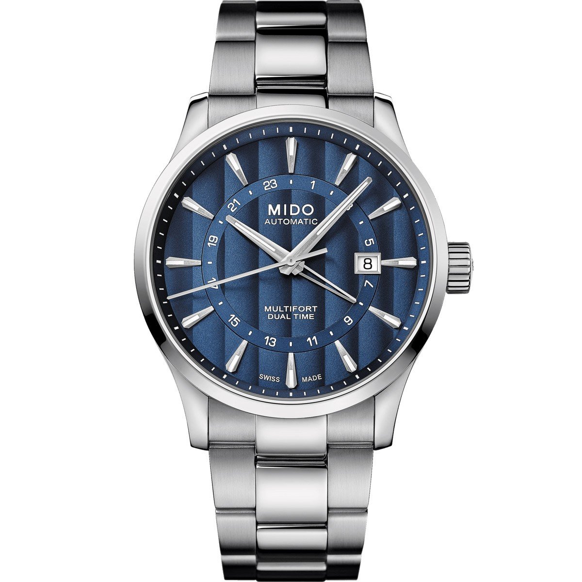 Reloj Mido Multifort Dual Time GMT 42mm Calibre 80 automático de
