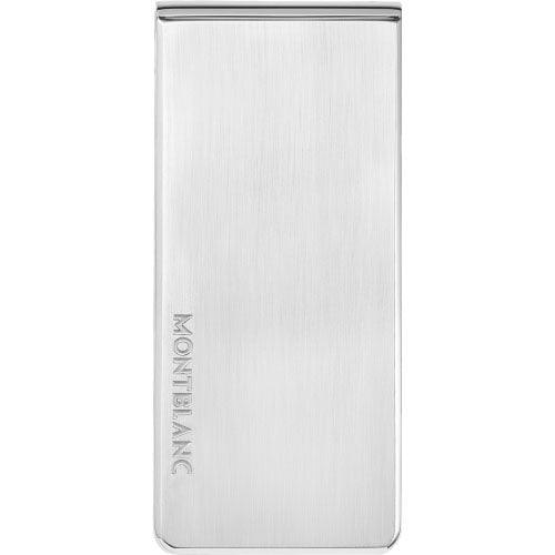 Montblanc fermasoldi acciaio pregiato con incisione Montblanc