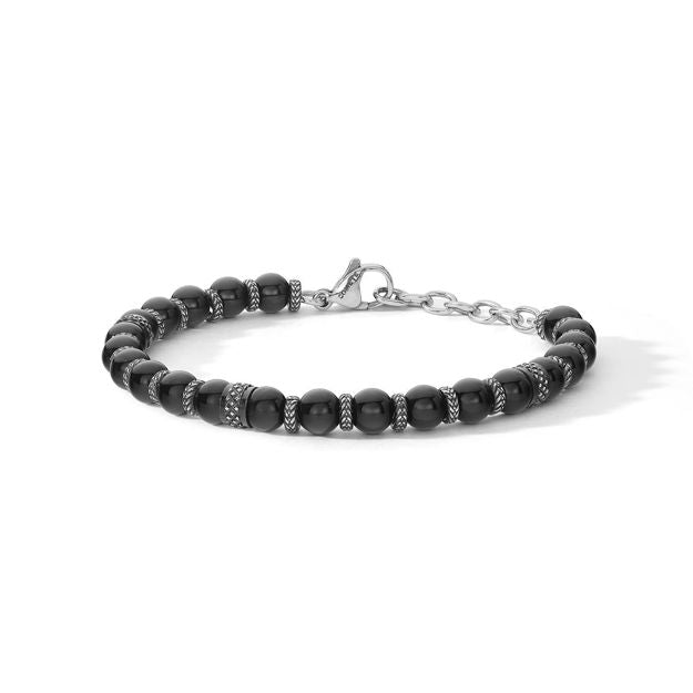 Comete bracciale District acciaio finiture PVD nero onice UBR 1245