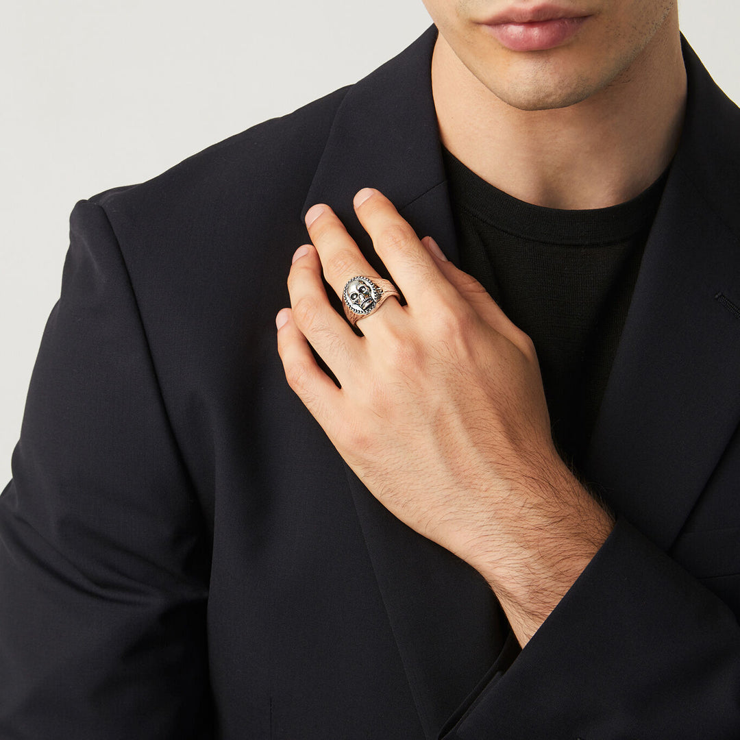 Giovanni Raspini Silver Skull Ring 11325/21