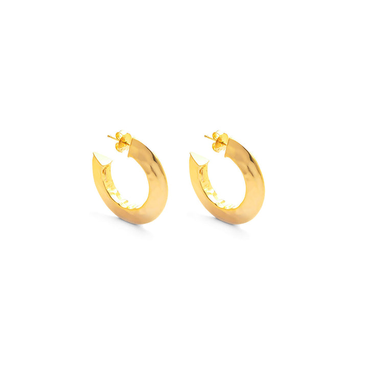 Pendientes Giovanni Raspini Blade Small en plata bañada en oro 11785