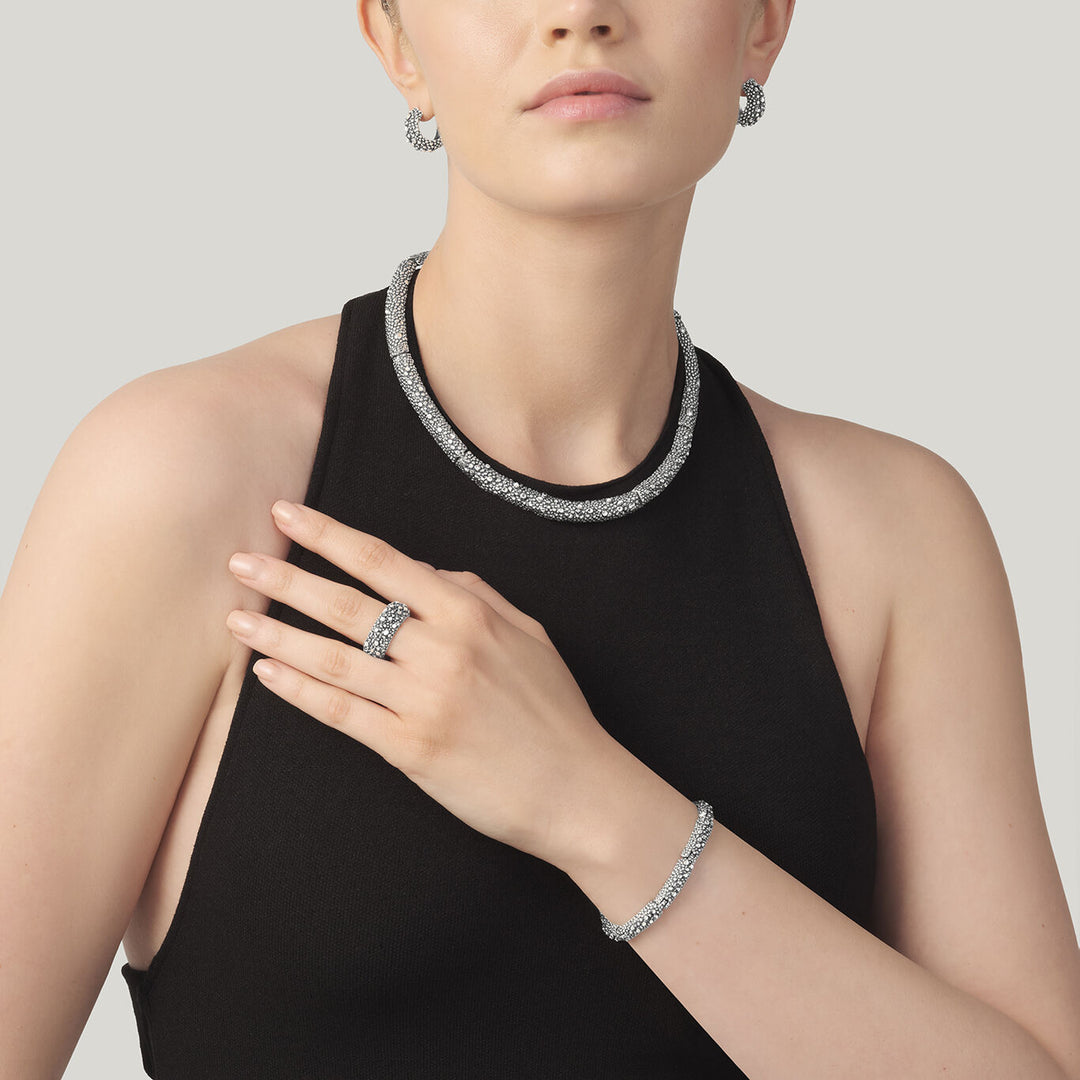 Giovanni Raspini Petit Perlage ring silver 12438/18