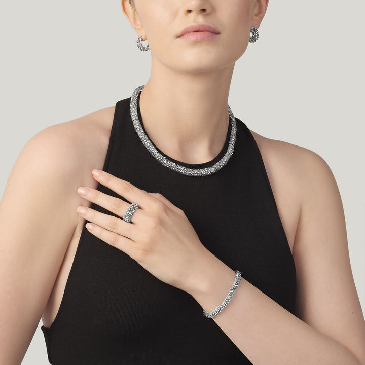 Giovanni Raspini Petit Perlage ring silver 12438/18