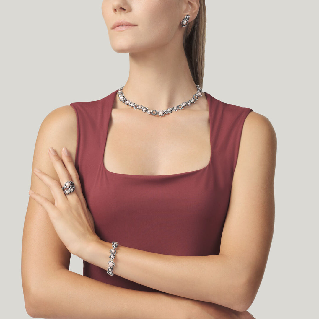 Collar Giovanni Raspini Flor pequeña plata 12486