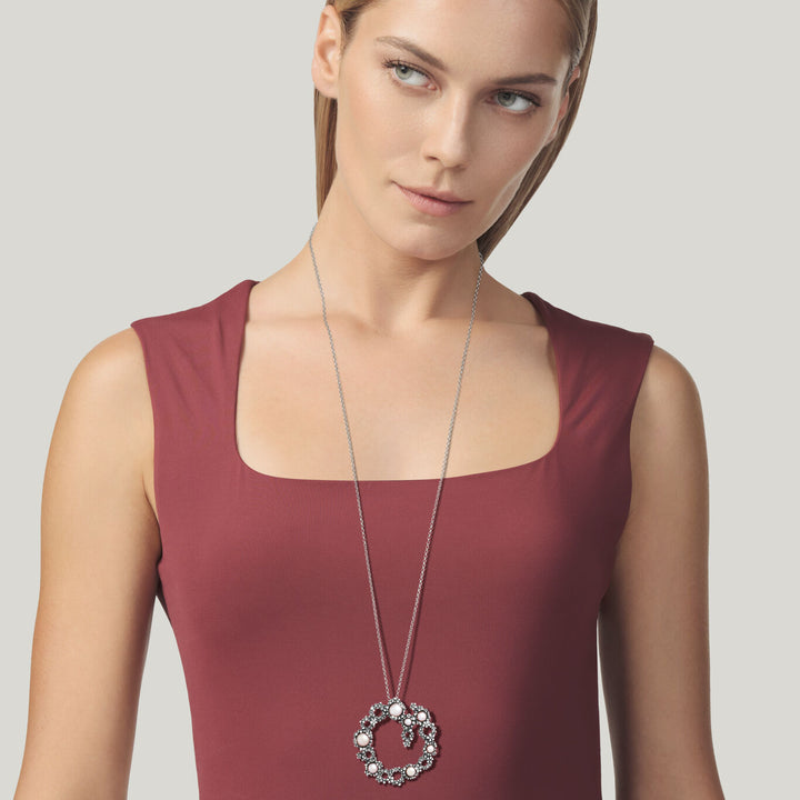 Giovanni Raspini Colgante Flor Grande plata 12487