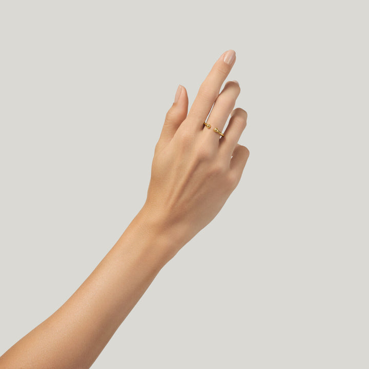 Giovanni Raspini Axis Ring Small gilded silver 12497