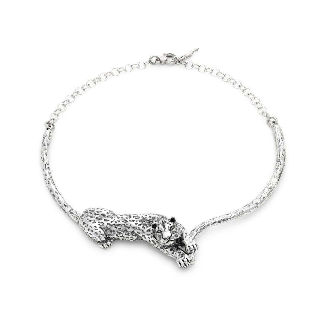 Giovanni Raspini leopardí náhrdelník 925 Silver Necklace 12586