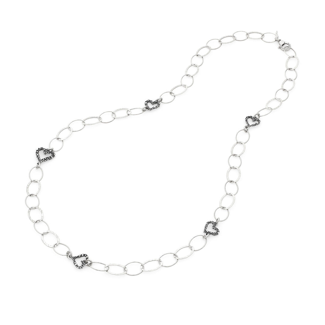 Giovanni Raspini long heart necklace Necklace in 925 Silver 12611