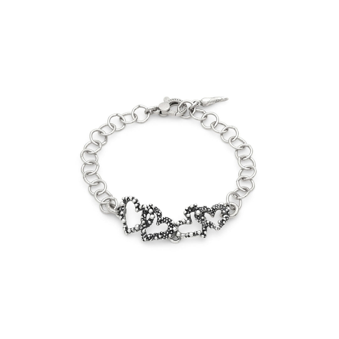 Bracelet petits coeurs Giovanni Raspini Bracelet en argent 925 12617