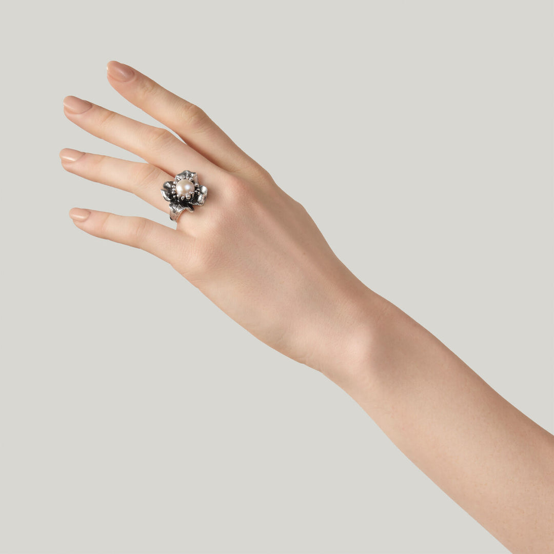 Giovanni Raspini Magnolienring 925 Silber Ring 12636