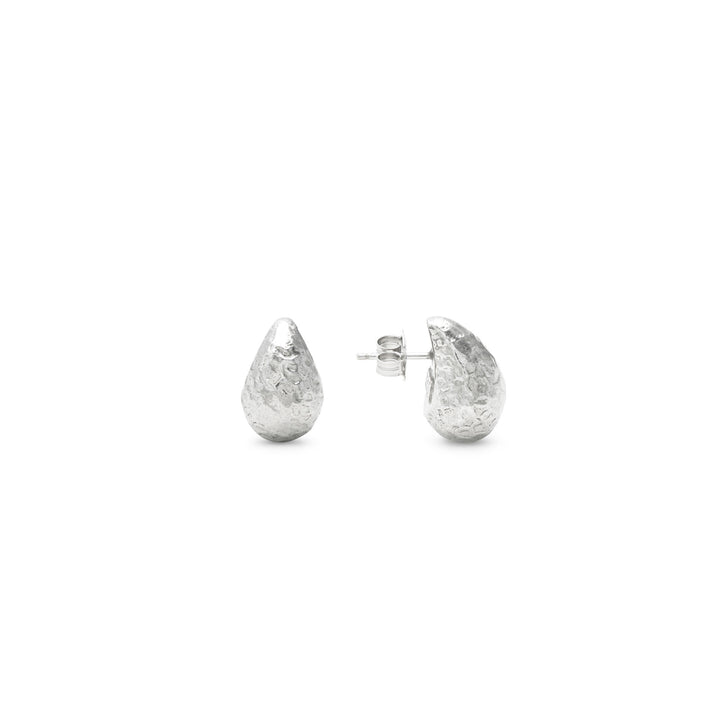 Giovanni Raspini Pendientes pequeños martillados - Pendientes de plata 925 - 12707