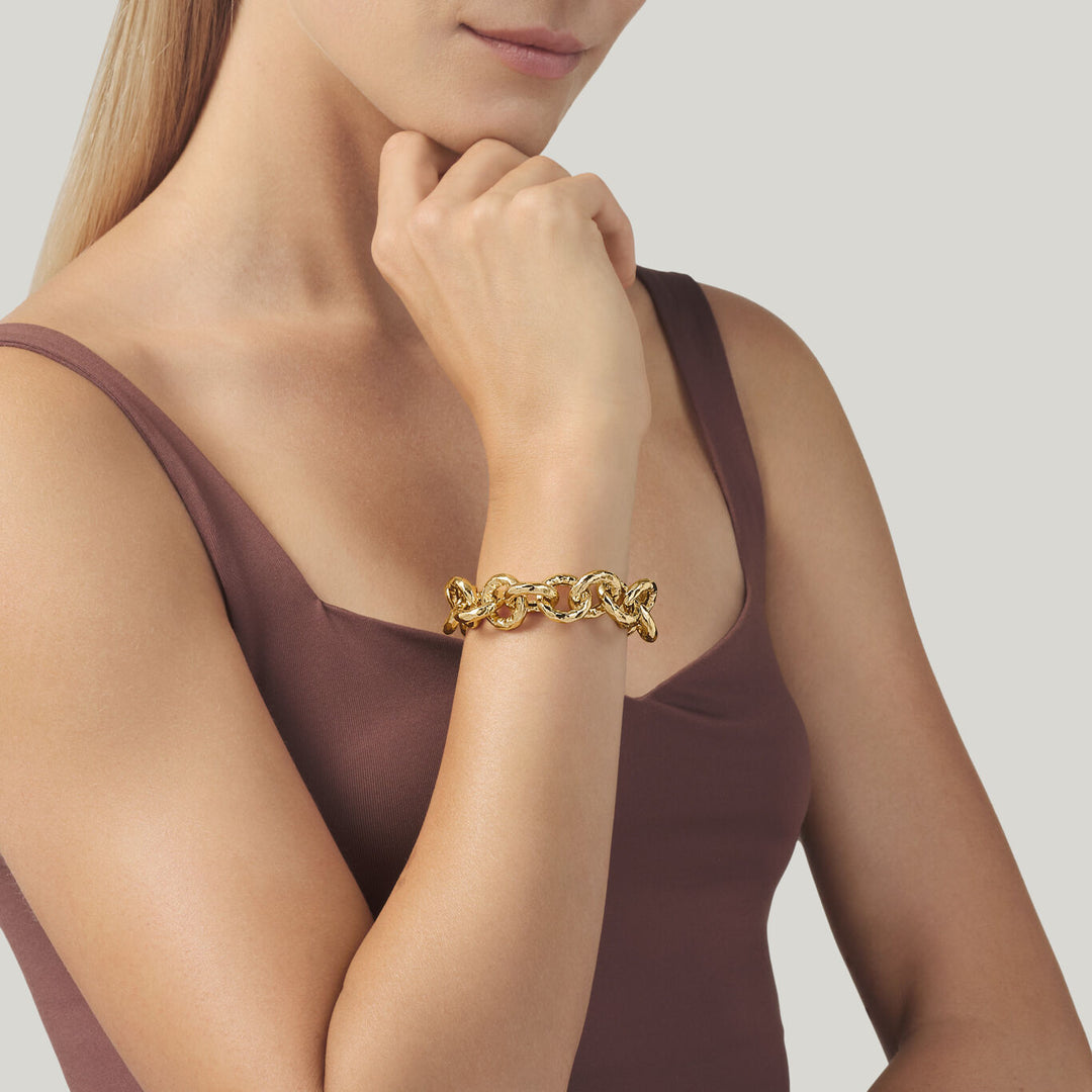 Pulsera Giovanni Raspini Pueblo bronce dorado N0004