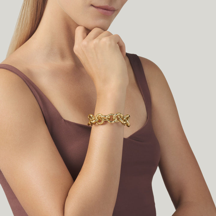 Pulsera Giovanni Raspini Pueblo bronce dorado N0004