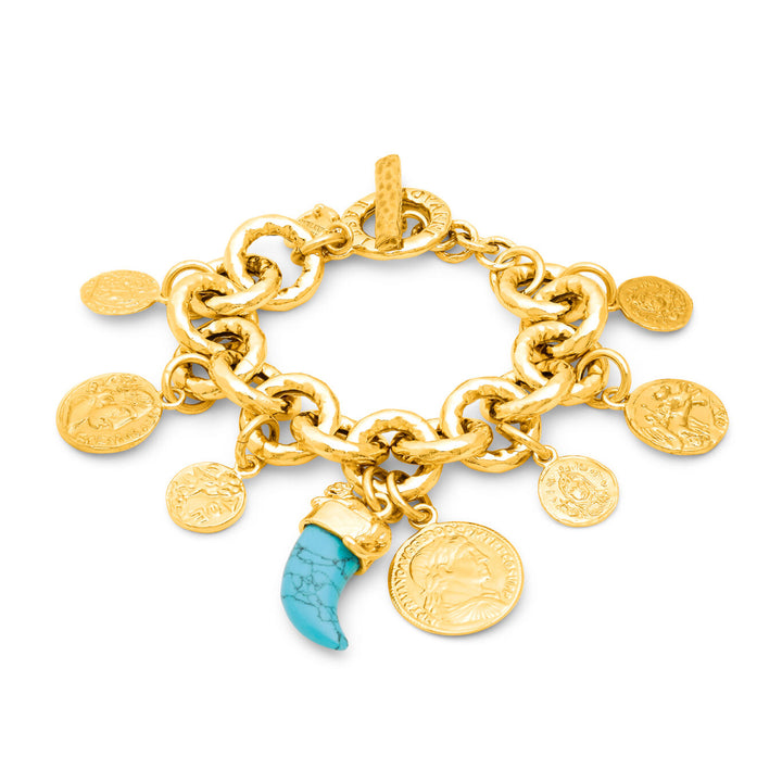 Pulsera Giovanni Raspini Pueblo Coin bronce dorado N0006