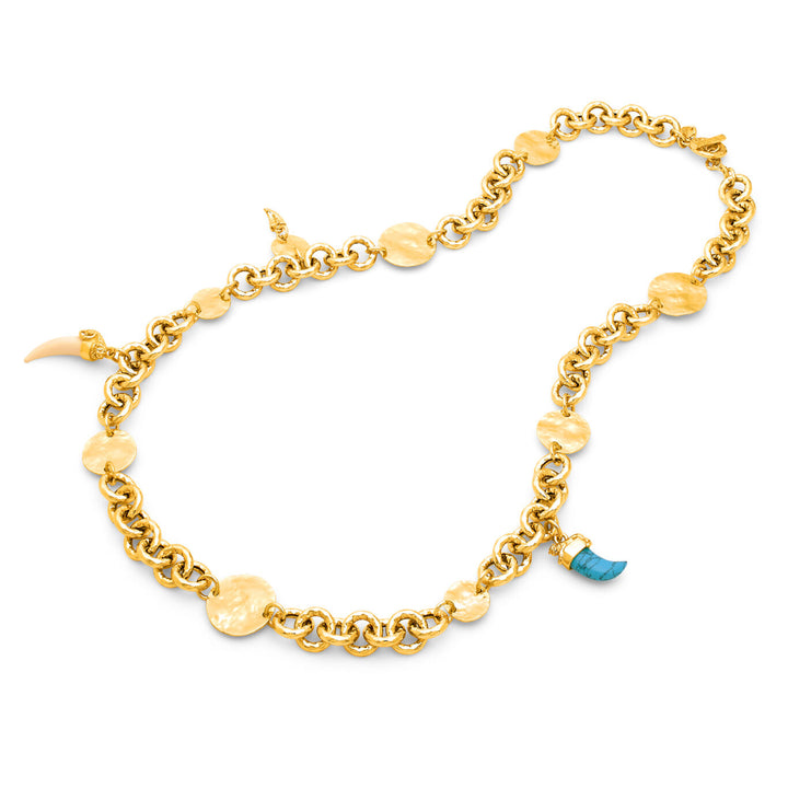 Giovanni Raspini Collana Lunga Dakota bronzo dorato N0009