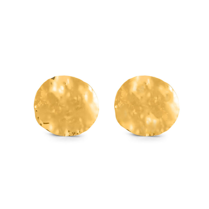 Pendientes Giovanni Raspini Dakota en bronce dorado N0011