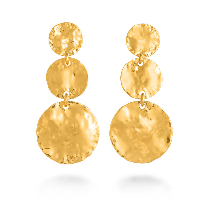 Pendientes cascada Giovanni Raspini Dakota bronce dorado N0012