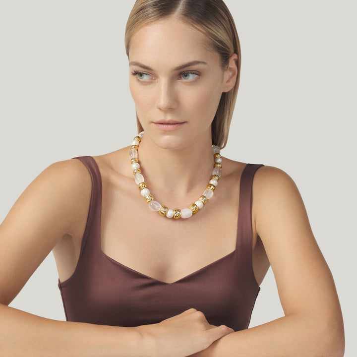 Giovanni Raspini Collana Crystal bronzo dorato N0026