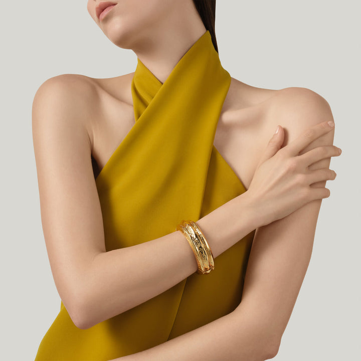 Bracelet Giovanni Raspini alamo bracelet plaqué or 18 carats N0051