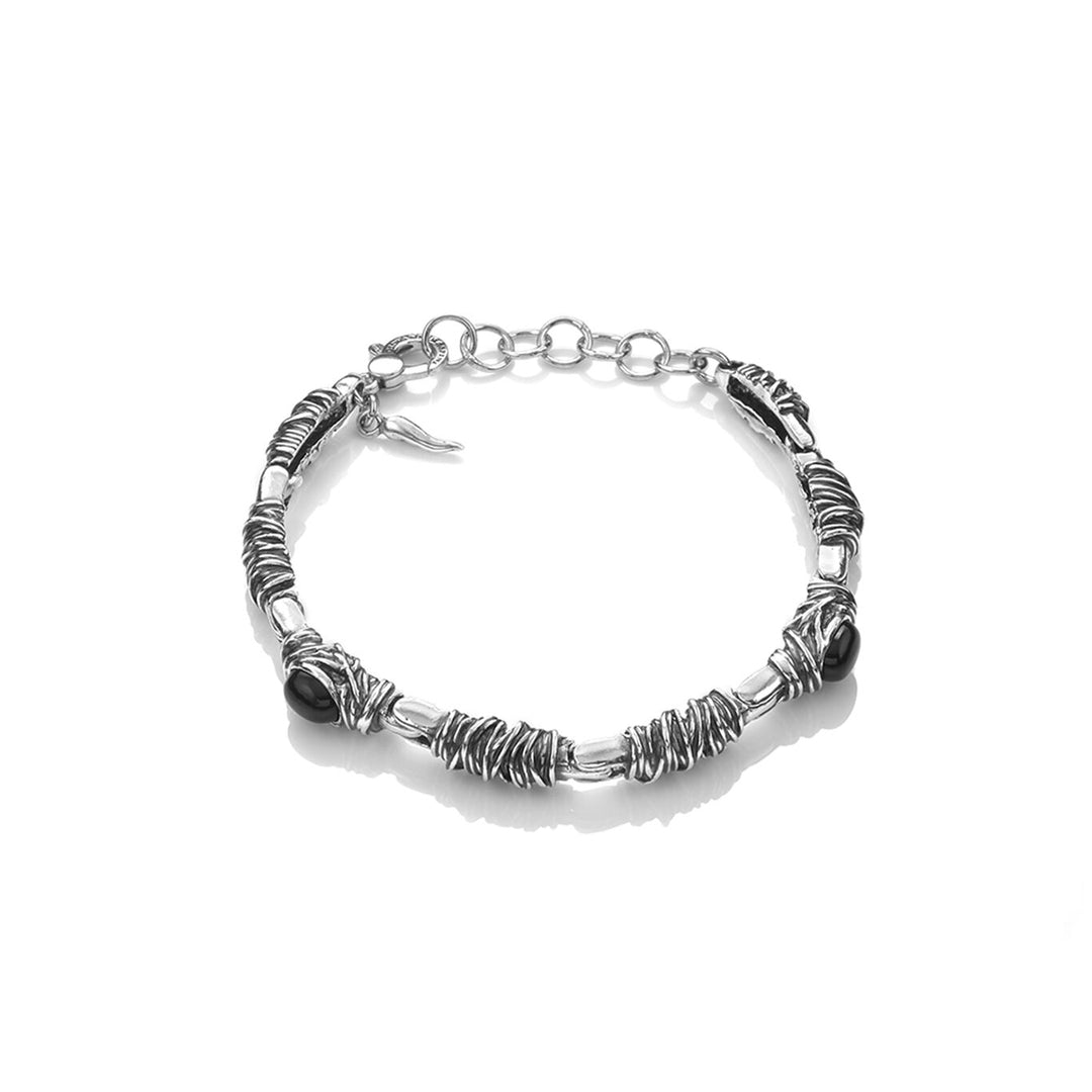 Giovanni Raspini bracelet Bond Onyx 925 10698 silver