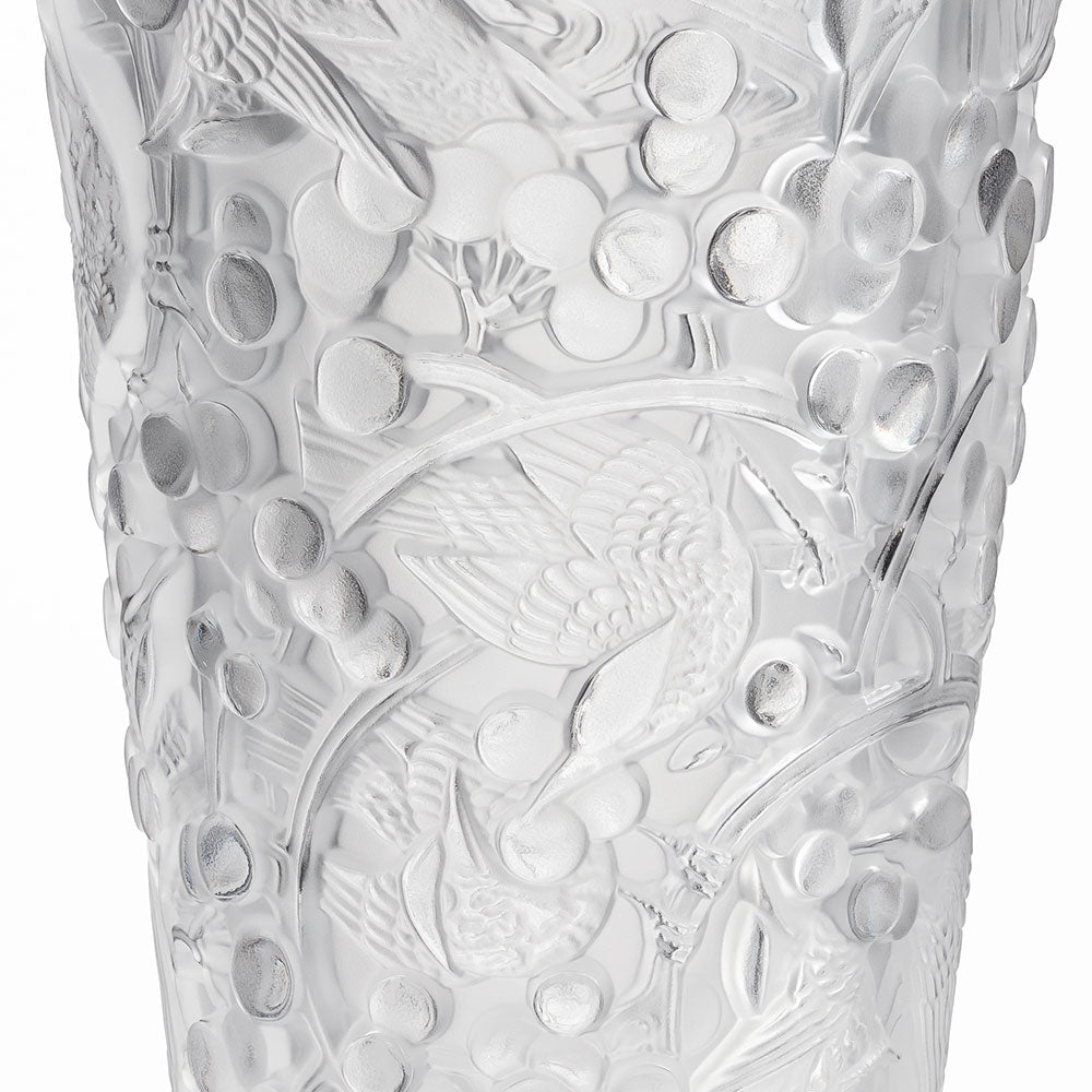 Lalique Vaso Merles et Raisins MoyenModèleCrystal10732100