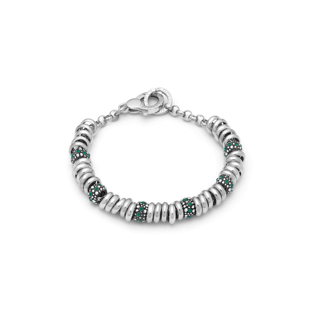 Giovanni Raspini Beads Crystal Silver Colored Arracelet 925 11984