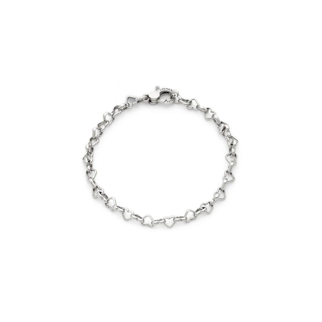 Giovanni Raspini Herzkettenarmband 925 Silber Armband 12619
