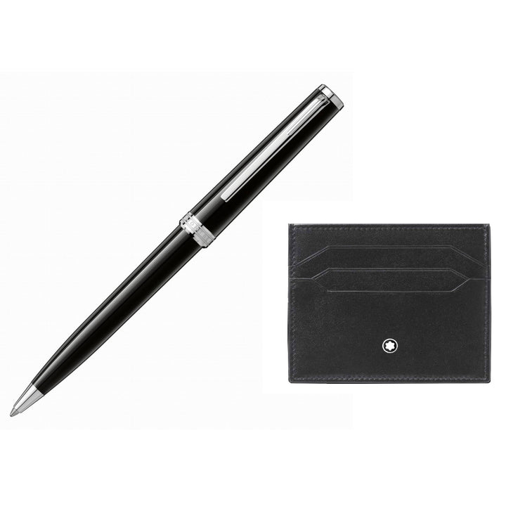 Montblanc set Pix ball and credit card holder 6cc Meisterstuck black 137793