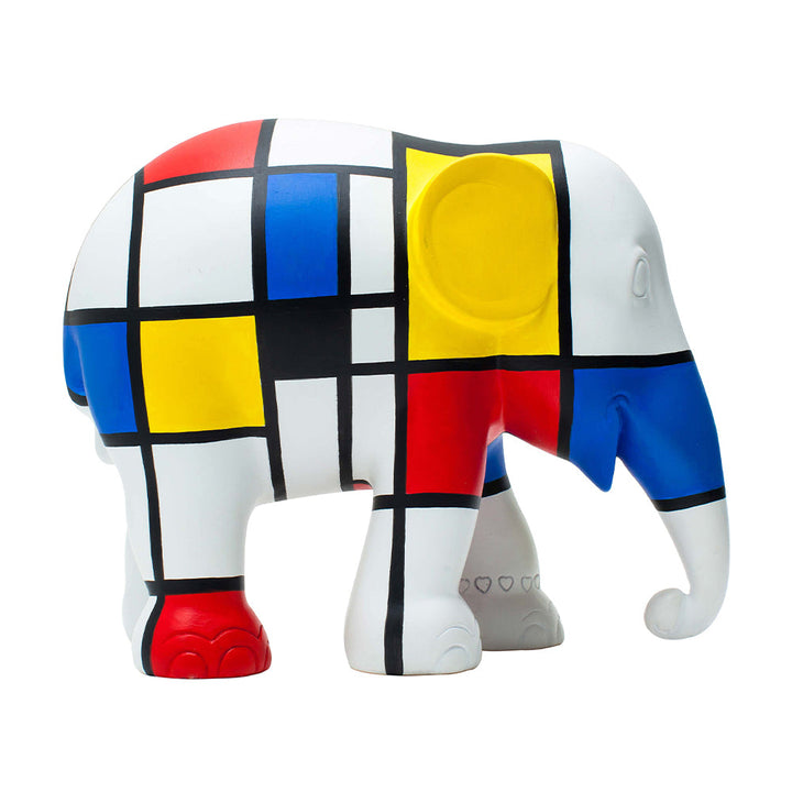 Elephant Parade Elefante Hommage aan Mondriaan 15cm limited edition 3000 Hommage aan Mondriaan 15