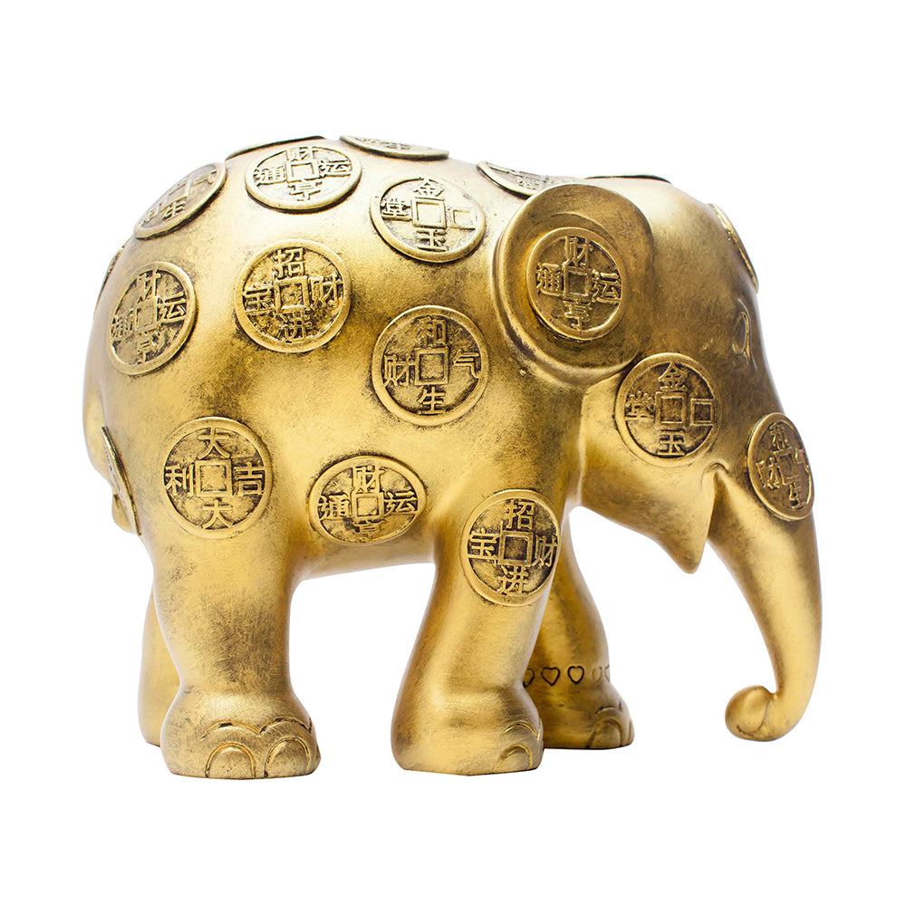 Elephant Parade Elephant Lucky Coins 10cm Limited Edition 3500 Lucky Coins 10