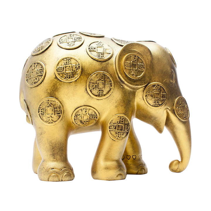 Elephant Parade Elephant Lucky Coins 10cm Limited Edition 3500 Lucky Coins 10