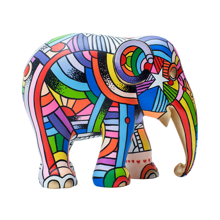 Elephant Parade Elefante Peace, Love and Music 15cm Limited Edition 3000 Pieces