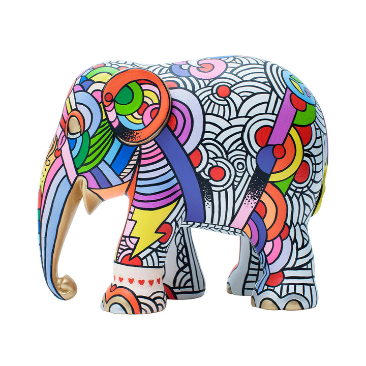 Elephant Parade Elefante Peace, Love and Music 15cm Limited Edition 3000 Pieces