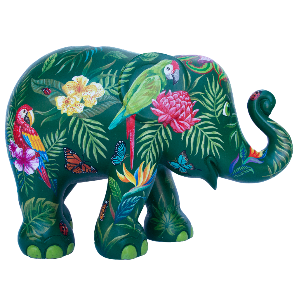 Desfile del elefante paraíso de la planta Elefante 15cm edición limitada 3000 Pezzi Plant Paradise 15