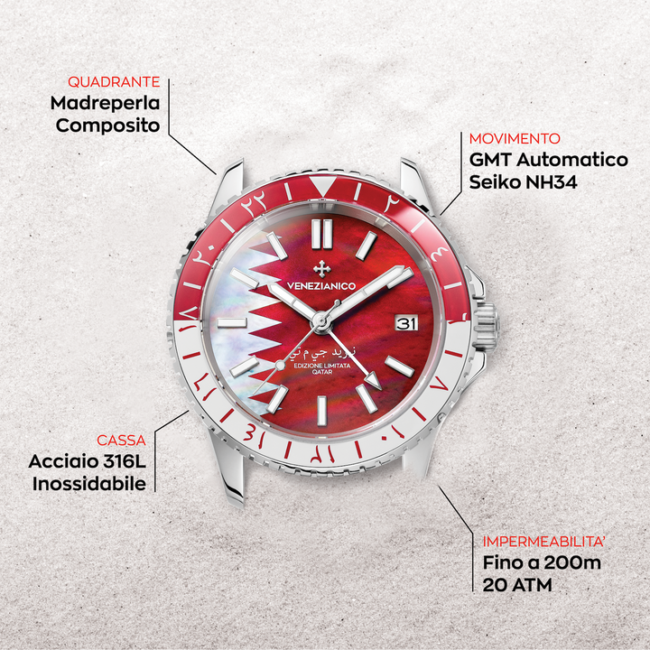 Venetiaanse Nereide GMT - Qatar Limited Edition