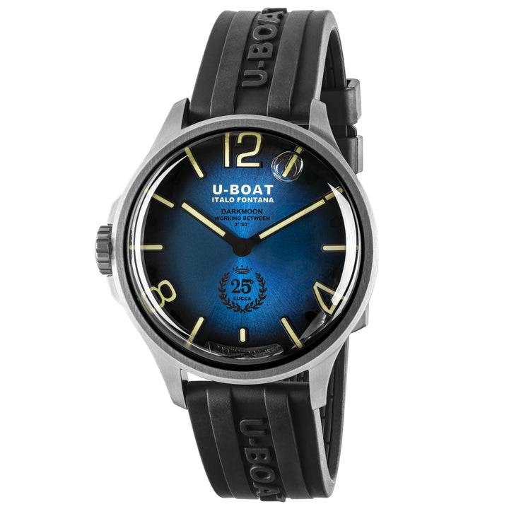 U-BOAT ウォッチ ダークムーン 25° リミテッドエディション SS ブルーソレイユ 46mm ブルークォーツスチール 2029