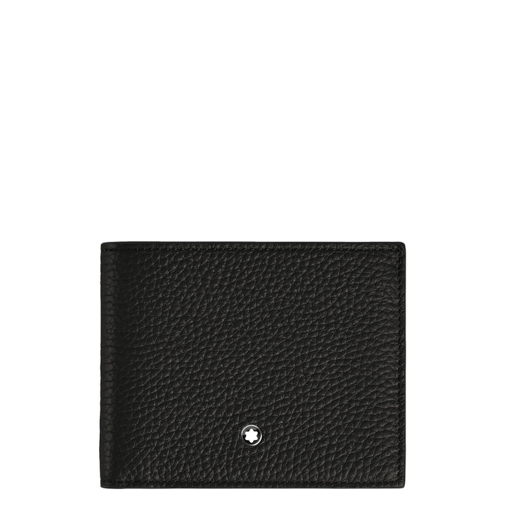 Carteira Montblanc com porta-moedas 4 compartimentos preto 220217