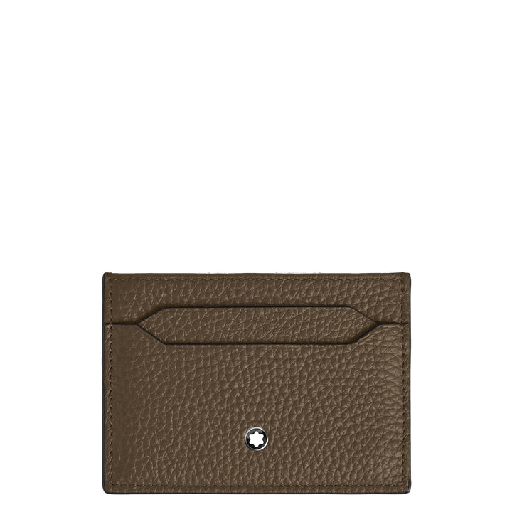 Montblanc Card 5 brown compartments Castagna 220218