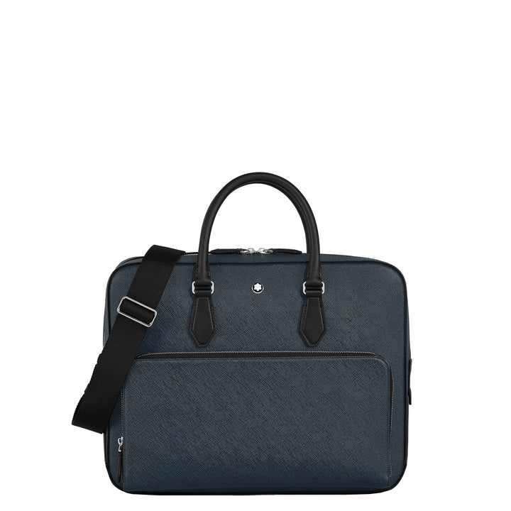 Montblanc Blue Sartorial Media Tweed Blue 220332 bag