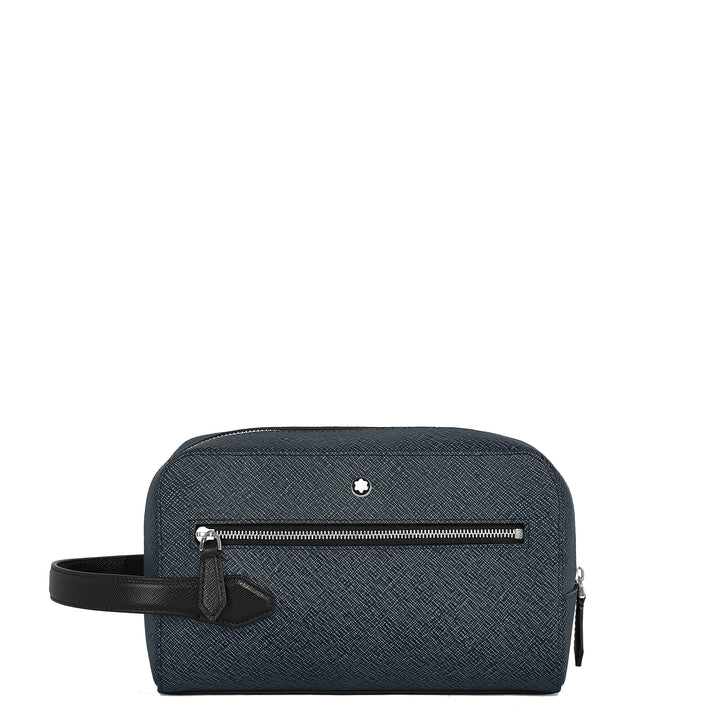 Montblanc clutch tailorial tweed blue 220339