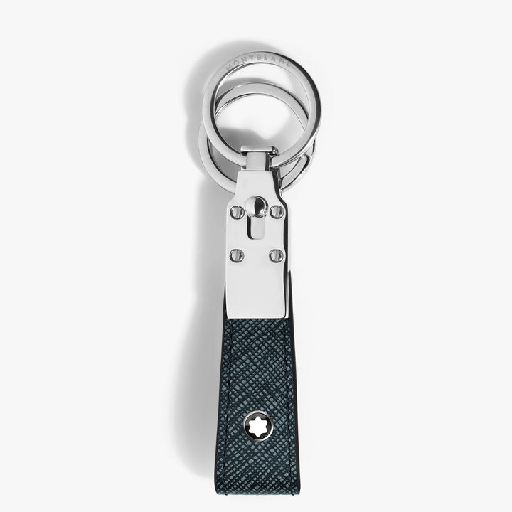 Montblanc Keychain with Passante Sartorial Tweed blue 220397
