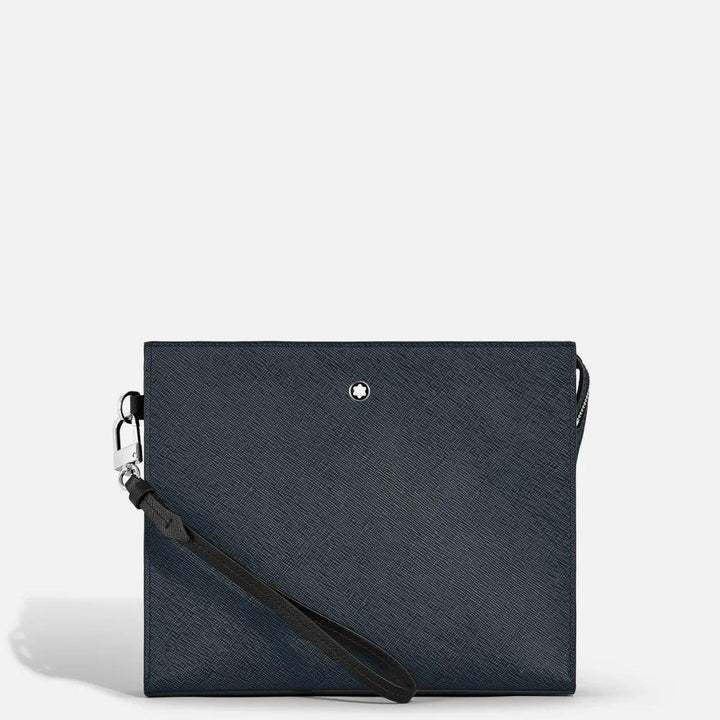 Montblanc clutch bag tailorial tweed blue 220428