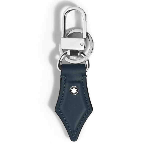 Montblanc pen-shaped key ring in Meisterstück blue velvet leather 220434