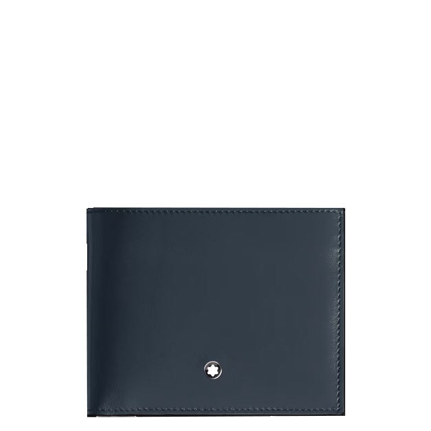 Montblanc 6 pocket wallet leather Meisterstück blue velvet 220446