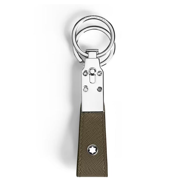 Breloc din piele kaki Montblanc Sartorial 221354