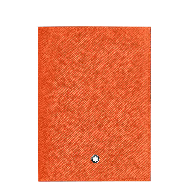 몽블랑 사토리얼 탠저린 가죽 여권 지갑 221356