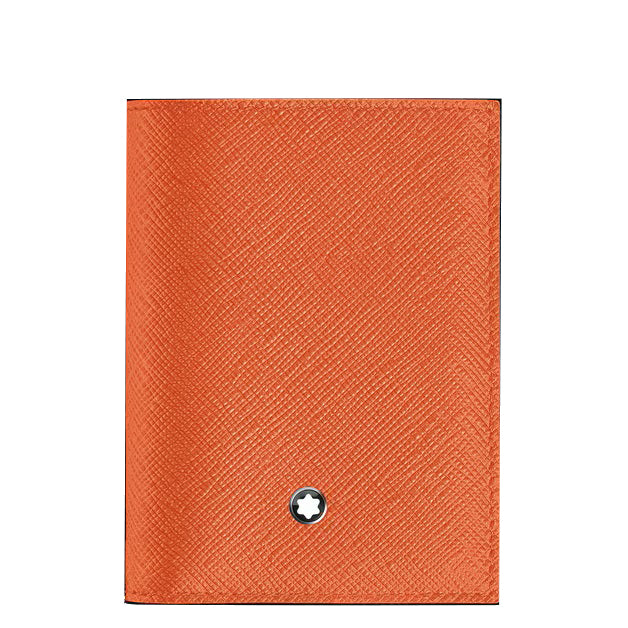 몽블랑 미니 지갑 4포켓 사토리얼 탠저린 가죽 221472