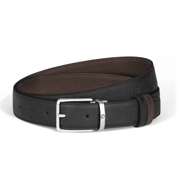 Cinturón reversible Montblanc 30 mm Everyday Sartorial cuero negro/marrón 222359