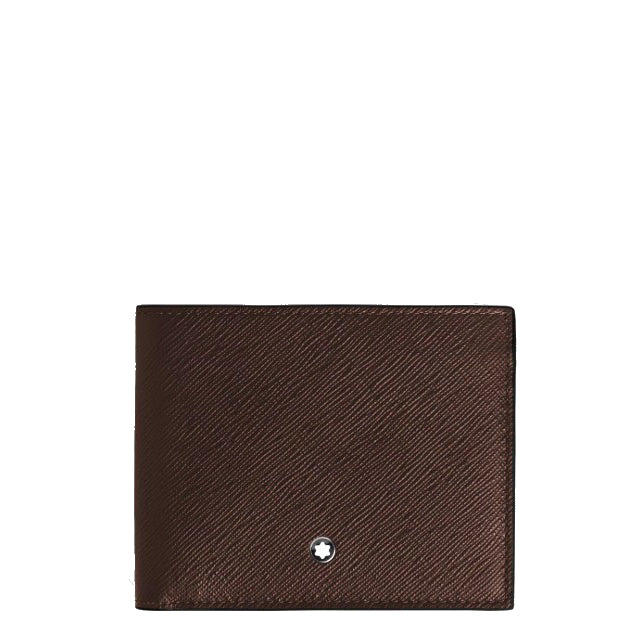 Montblanc 6cc-es ébenfa Sartorial bőr pénztárca 222995